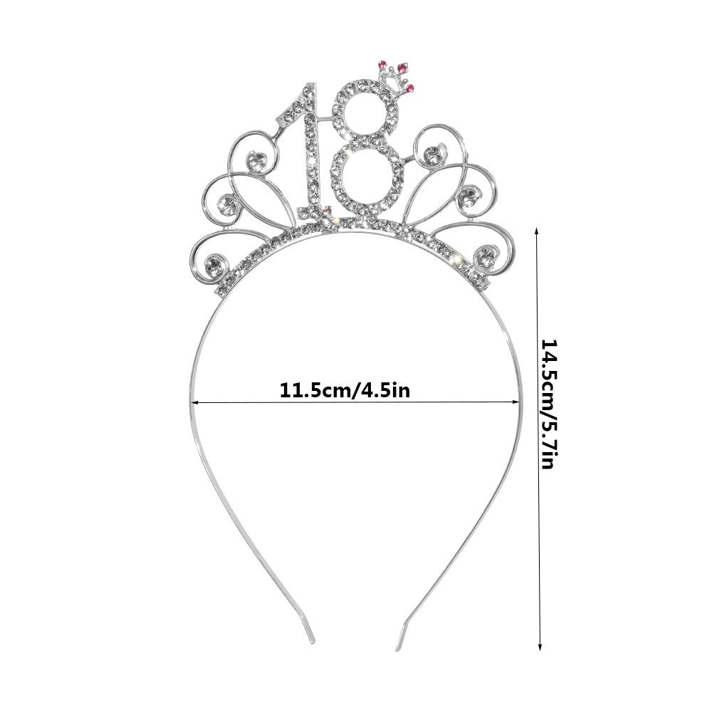 Decor Crystal Crown Tiara Birthday Party Decoration Diadem Hair Jewelry Birthday Crown Headband
