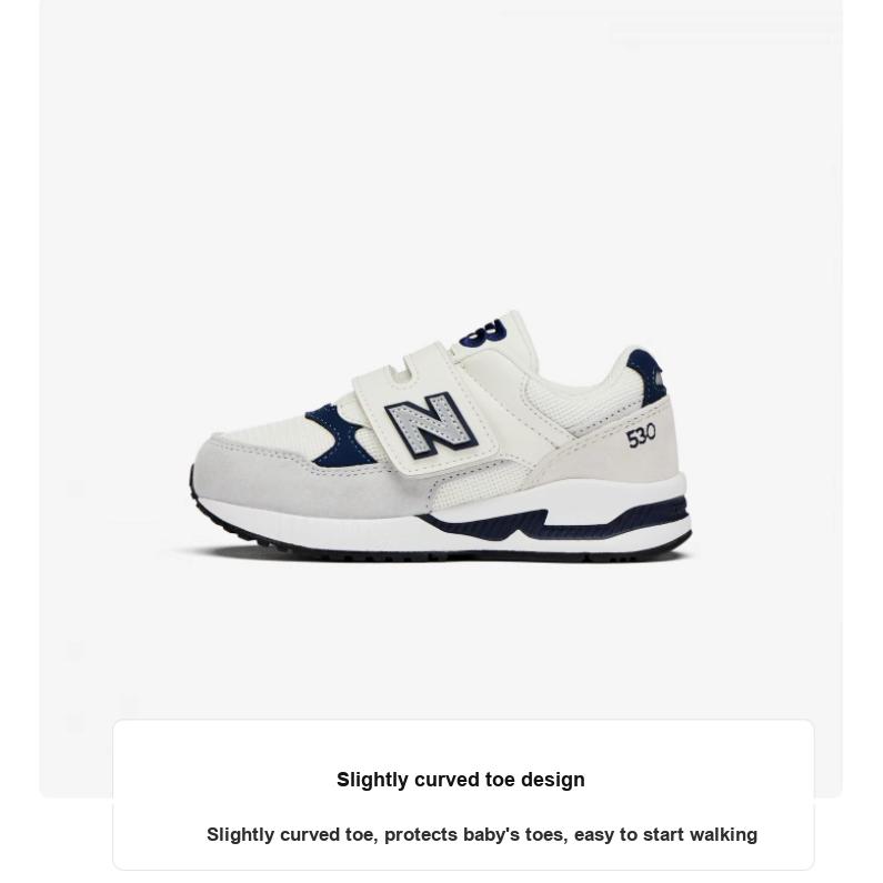 New Balance NB 530 Comfortable Fashion Multi-Color Cushioning Breathable Low-Top Casual Shoes Kids sneaker Light-Gray KV530SRP