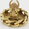 CHANEL COCO Mark Earring vintage Plated Gold/Rhinestone 27.3g Women Used