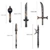 MOC Medieval Weapon Knight Building Block Accessories Character Helmet Hat Academic Gown Axe Sword Shield Brick Toy Gift K073