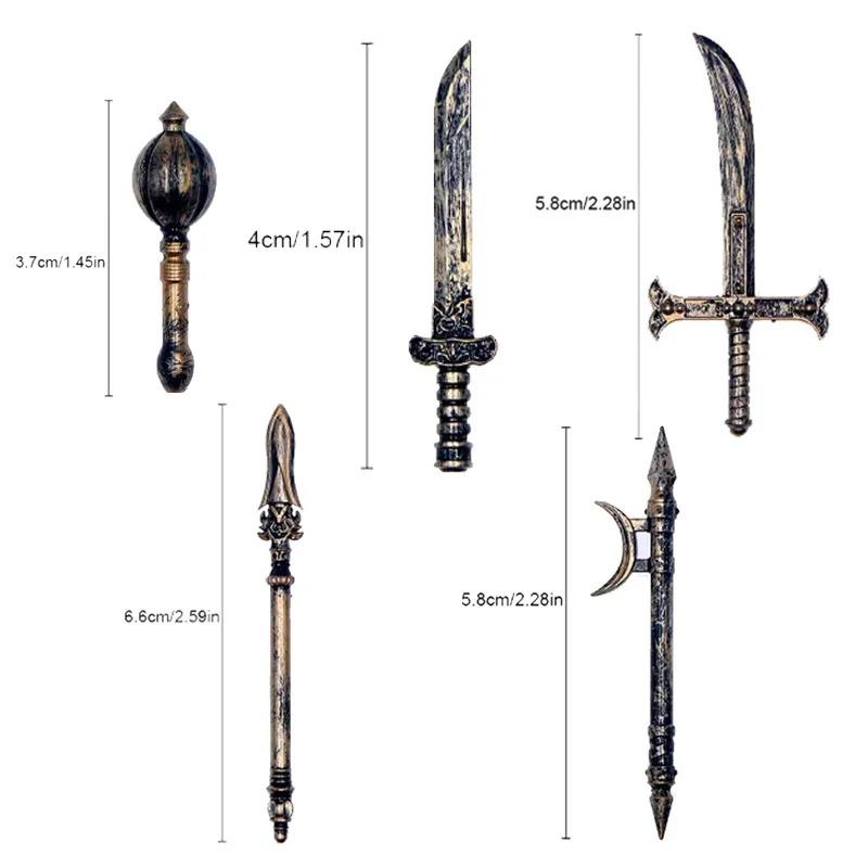 MOC Medieval Weapon Knight Building Block Accessories Character Helmet Hat Academic Gown Axe Sword Shield Brick Toy Gift K073