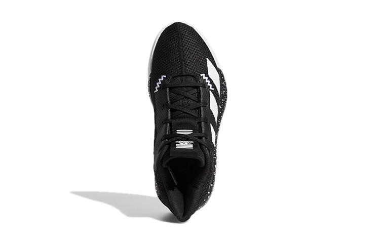 Adidas Pro Next K Abrasion Resistant Mid top Children's Basketball Shoes Black White Kids' EH3061