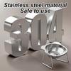 Stainless Steel Cat Bowl Raised Stand Design with Tilted Rims for Enhanced Neck Protection Durable Long-Lasting Pet Feeding Dish