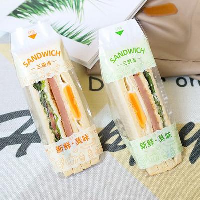 Transparente Sandwichverpackungspapier Dreieckige Backtasche Hochwertige Brot-Sandwich-Taschen Lebensmittel