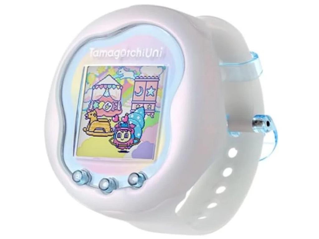 Tamagotchi Uni Prism White Prémiová edice Bandai Omezená barva z Japonska