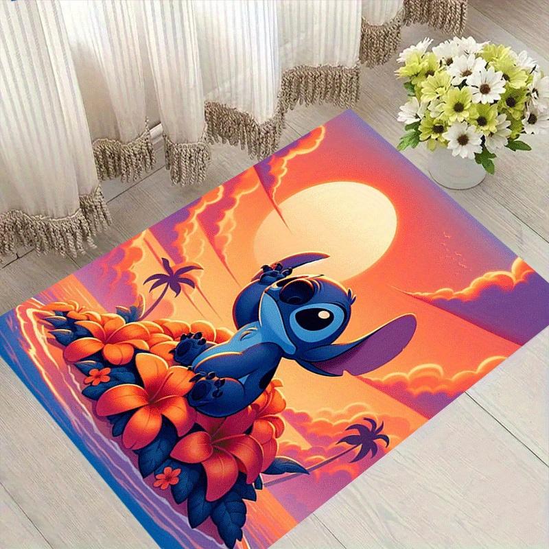 

1pc Stitch Pattern Area Rug Soft Flannel Floor Mat for Living Room,Office,Bedroom and Carpet,Sofa Coffee Table Floor Mat 60cm by 90cm