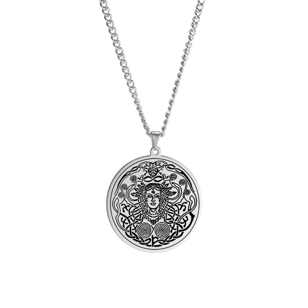 Dainty Norse Mythology Freyja Goddess Pendant Necklace Associated Love Sex Beauty Fertility Talisman Necklaces Jewelry