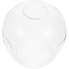 Glass Lamp Shade Lamp Cover Transparent Light Shade Round Globe Lamp Shade Lighting Fixture Replacement for Ceiling Light Bedside Table Lamp Standing