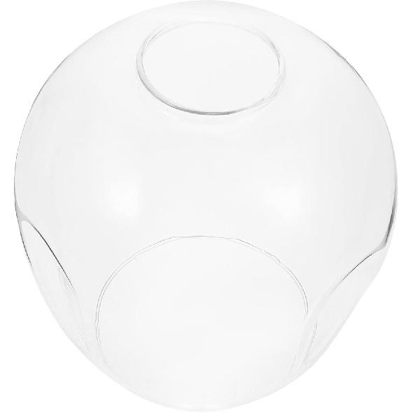 Glass Lamp Shade Lamp Cover Transparent Light Shade Round Globe Lamp Shade Lighting Fixture Replacement for Ceiling Light Bedside Table Lamp Standing