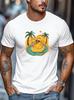 Mens Yellow Duck T Shirt Funny Graphic Beach Summer Casual Relaxed Tee Shirt