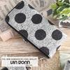 Clasp long genuine dot made in Japan [VIA DOAN] wallet, ladies' wallet, thin, leather, pattern, [No.564]