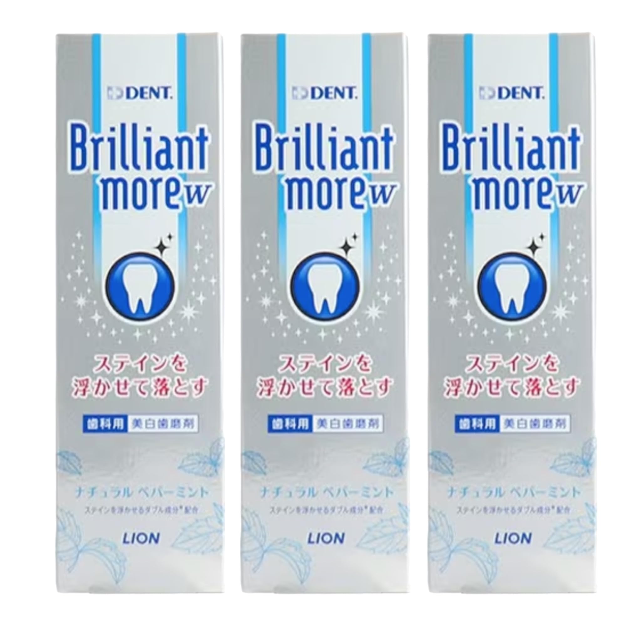 

[Bulk Purchase] Dental Materials Paste Dent Health Brilliant More Double Natural Peppermint 90g x 3