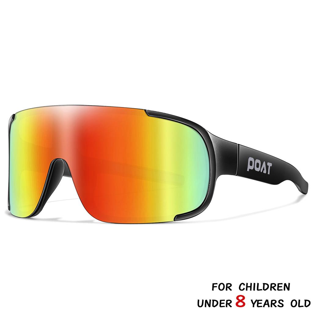 POAT Brand Kids Sunglasses UV400 3-8 Years Boys Girls Bike Goggles Outdoor Cycling Eyewear MTB Road Bike Hiking Gifts