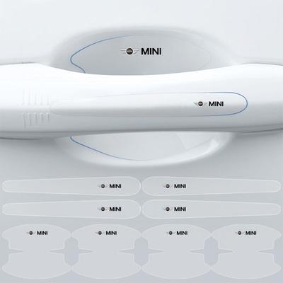 8Pcs Car Door Bowl Handle Protector Stickers Transparent Anti-scratch For Cooper Countryman Clubman F54 F56 F55 F60 R60 R61