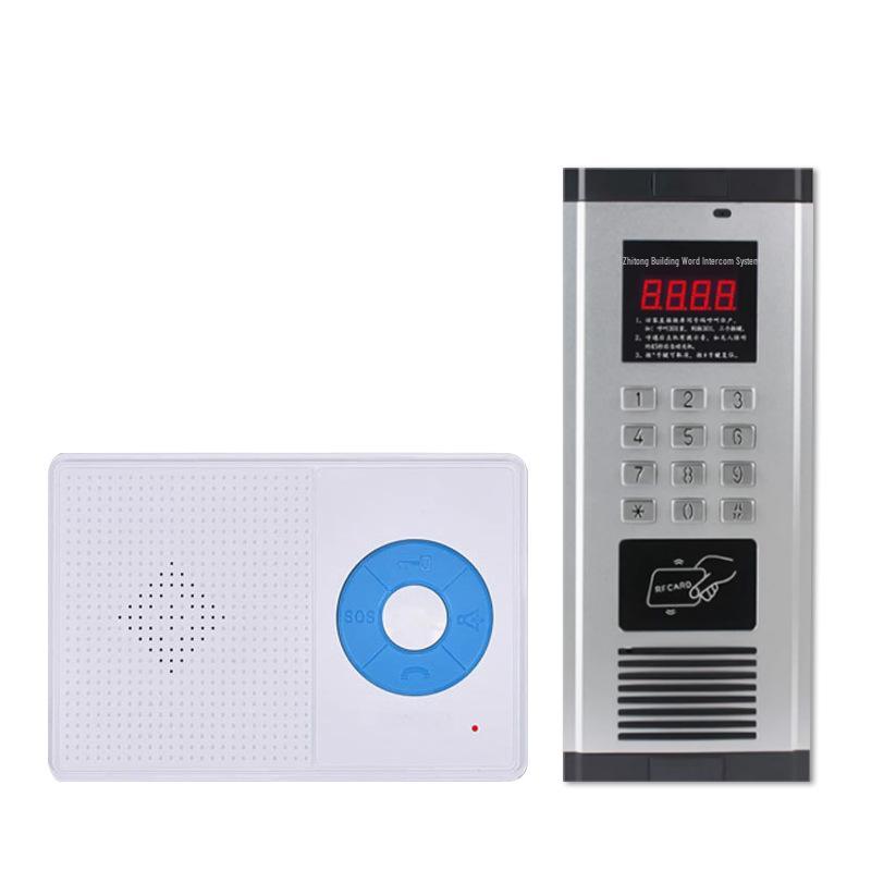 Intercom Access System: Indoor Unit with Two-way Voice, Password, and Card Swipe