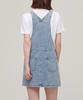 Musinsa Standard Woman Women'S Denim Overall Mini Dress [Light Indigo]