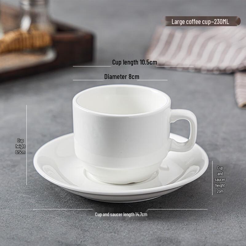 Retro Ceramic Coffee Mug and Saucer Set