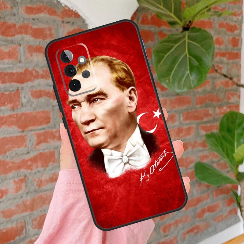 Mustafa Kemal Atatürk Signature Case For Samsung Galaxy A55 A35 A25 A15 A53 A33 A13 A51 A71 A12 A32 A52 A14 A34 A54 Cover