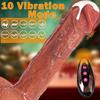 8,66palcové tekuté silikonové dildo s 10 vibračními režimy, teleskopická funkce, rotace o 360°, design 4 v 1 bezdrátového dálkového ovládání, erotické hračky, masturbace