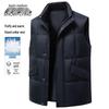 Xuezhongfei Men's Down Vest Stand Collar Thermal Gilet