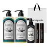 Su Organic Brewer's Yeast Hair Loss Relief Cool Shampoo (510ml X 2) + Hair Tonic (1) + Scalp Ampoule (2) + Gift Shopping Bag (White)