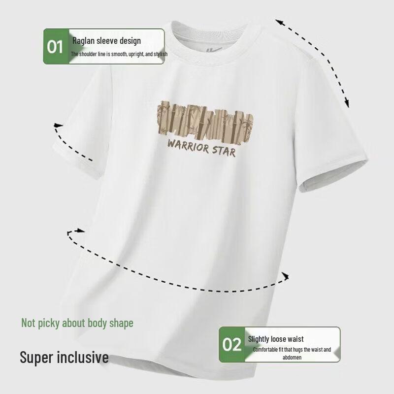 Warrior Men's Pure Cotton Short Sleeve T-shirt