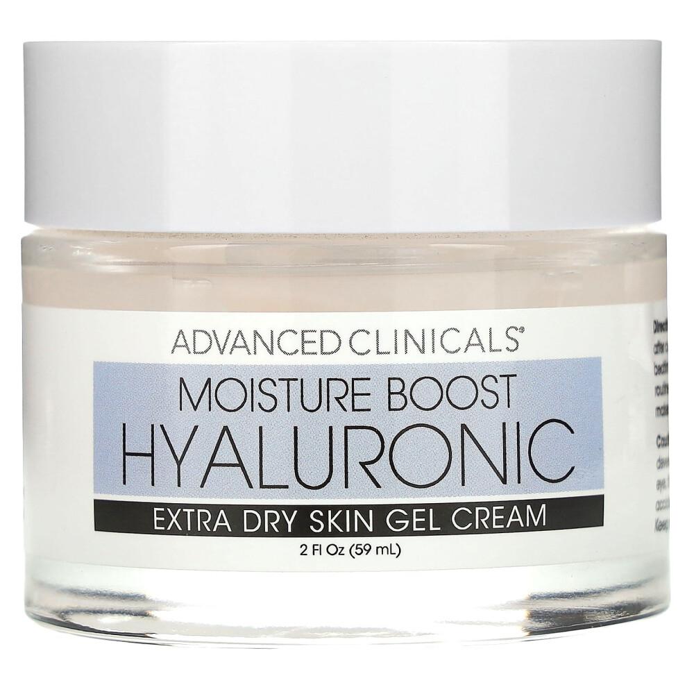 Advanced Clinicals Moisture Boost Hyaluron Extra Dry Skin Gel-Creme, 2 fl. Unze (59ml)