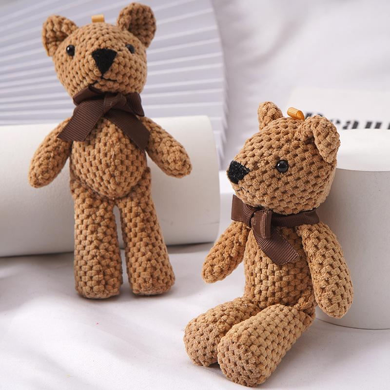 Plush doll 1PCS pineapple bear key pendant bag bag pendant soft cute children's toy ornament