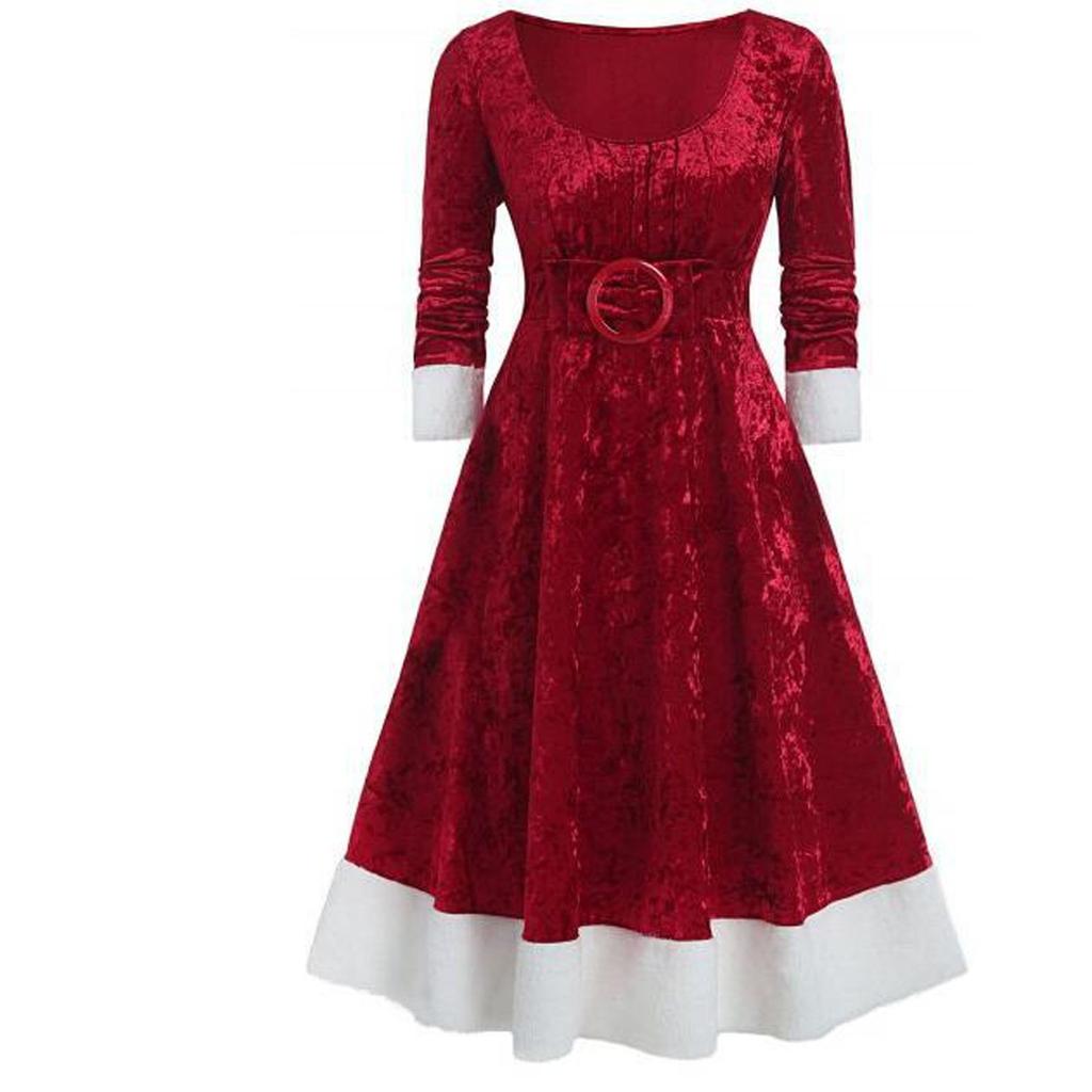 Women'S Fashion  Sexy L Lace Print Drawstring Hip Wrap Mid Waist Dress