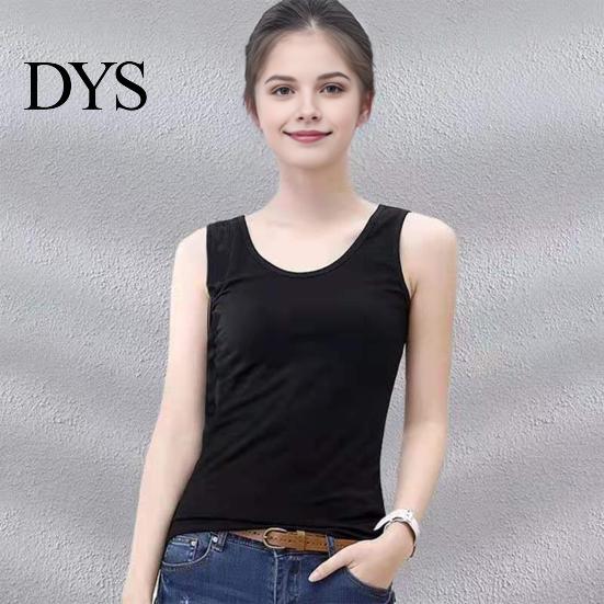 Relaxed Fit Tank Top Women Vest Round Neck Sleeveless Slim Loose Tops Solid Color Quick-Drying Bottoming Streetwear Casual
