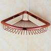 Wall Mounted Gold/Chrome/Rose Gold Bathroom Corner Shelf  Solid Brass Chrome Bathroom Accessories