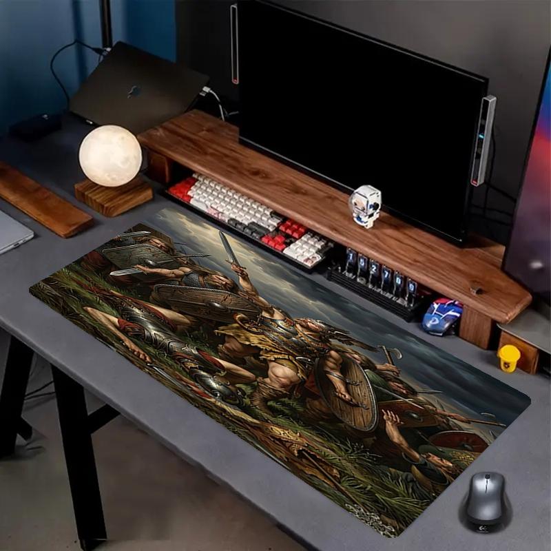 Heroes of Gaul Theme Mouse Pad, Non Slip Rubber Base, Multifunctional Office & Home Decor, Perfect for Workspace Personalization.