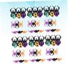 HONITANO 60Pcs Halloween Plastic Rings Spider Bat Design Kids Party Favors Random Color