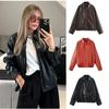 European and American Women's Faux Leather Bomber Jacket - Summer To Winter Fashion