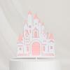 1pcs Boy and Girl Birthday Theme Gold Silver Pink Blue Double Layered Princess Castle Windmill Balloon Cake Decoration Plugin