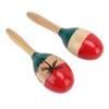 2 stk Maracas Musikkinstrument Trerangler Shaker Hånd Perkusjon Leketøy Sand Shaker for barn