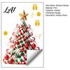Weatherproof Balcony Stickers Christmas Tree Window Decals Candy Striped Snowflake Wall Stickers Waterproof Festive Home Decor PVC Removable