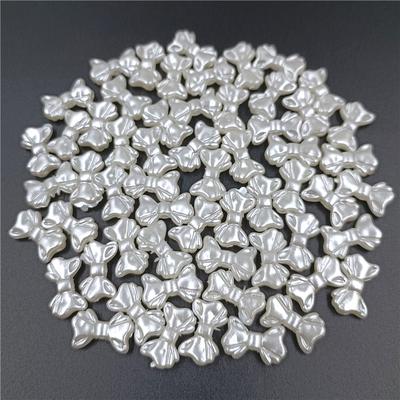 20 stuks ABS Imitatie Parel Strikjes Acrylkraal met Gat voor Sieraden Maken DIY Oorbellen Ketting Handgemaakte Accessoires