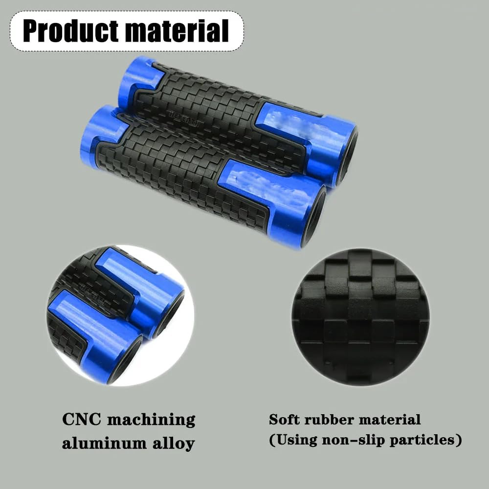 HUANGCJCJ FOR CROSS CUB CC110 7/8'' 22mm Motorcycle Handle Grip Handbar Handle Grip Motorcycle Accessories (Black)