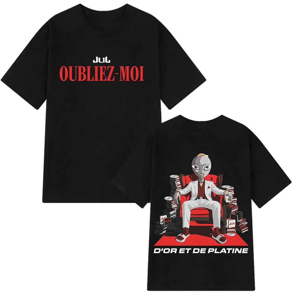 Jul New Album OUBLIEZMOI Tshirt Unisex Women Summer Cotton Clothing Oversize Fashion Round Neck Short Sleeved Tee Streetwear