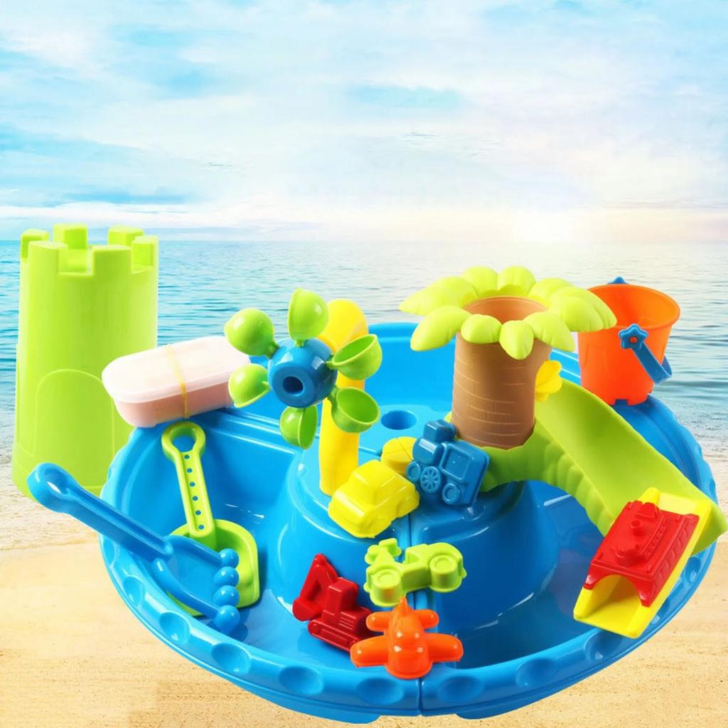 Outdoor Backyard Activity Sensory Table, Water Table For Toddlers 1-3,Kids Sand Water Play Table, Toddler Water Table Toys Summer Outside Beach