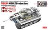 Ryefield Models German Tiger I Heavy Tank Full Interior Hull Workable Tracks Plastic Model Kit RFM5152 1/35 Mid-Production Clear/Standard Parts,