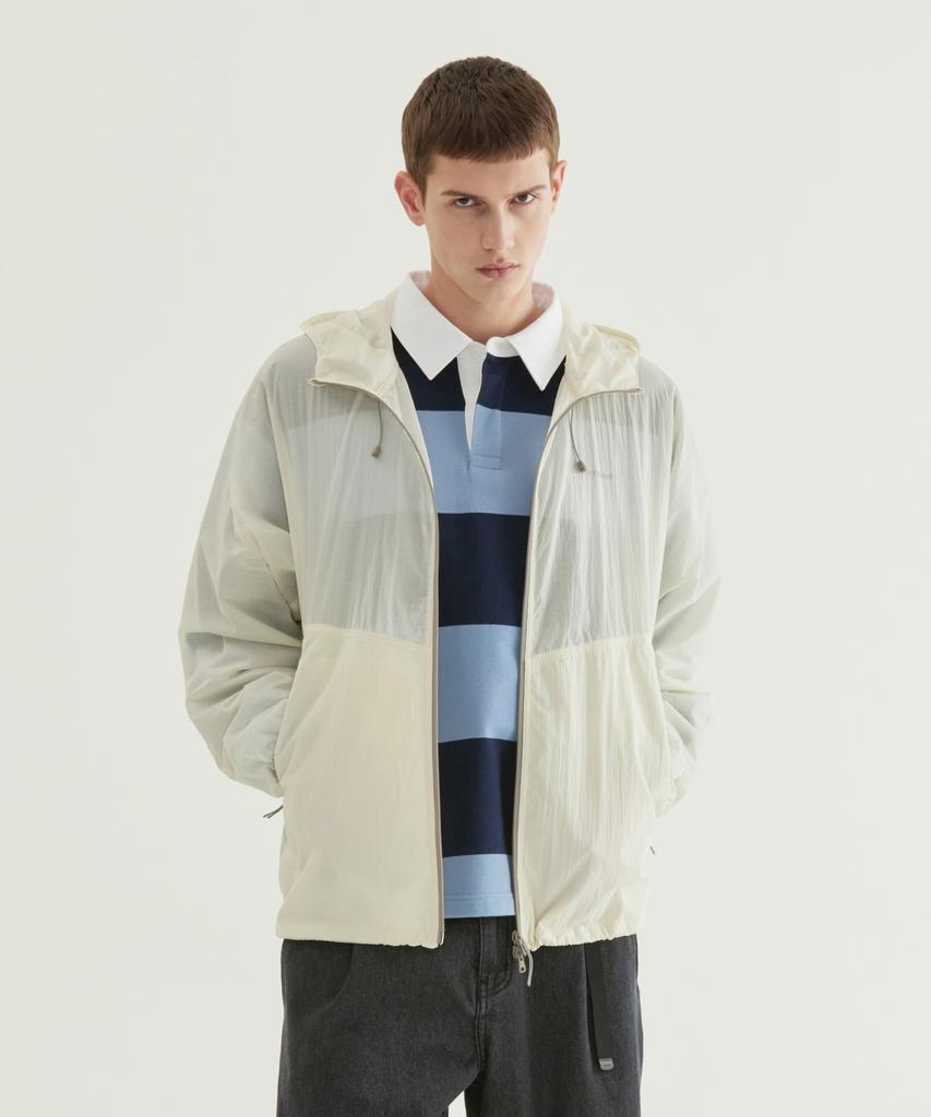 Covernat Packable Lightweight Uv Windbreaker Ivory
