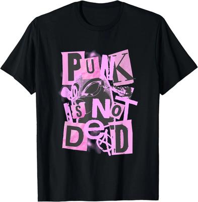 Punk ist Nicht Tot Collage Stil Anarchist Rebellion Design T-Shirt