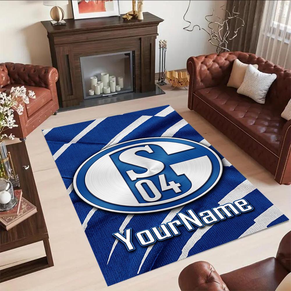 Fc Schalke 1 Personalisierter Teppich Perfekt für Spielzimmer Dekorieren Sie das Zimmer Outdoor-Spielzimmer Rutschfester Teppich Büro Wohndekoration Spirituelles Geschenk