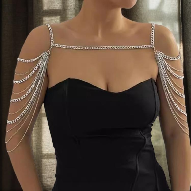 Elegant Multilayer Body Necklace For Women Perfect For Pageants Proms Party Wedding Photo Props Tassels Chain