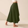 Women's Solid Color High Waist Temperament Elegant Slit Long Skirt Fashionable Slim Popular Skirt