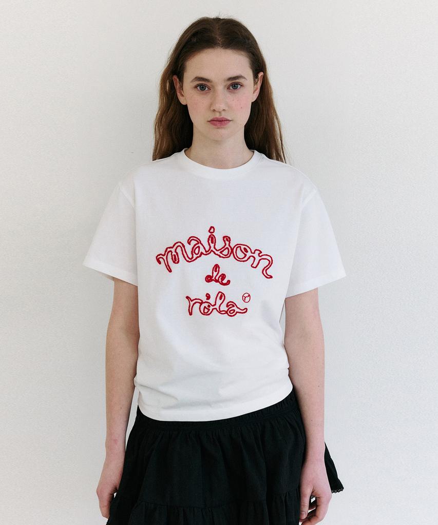 ROLAROLA Maison De Rola T-shirt à contours Blanc