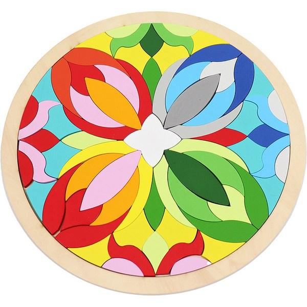 

Деревянный пазл Todoribro Flower, разноцветный, 1, 72 Peace, Лучший пазл для малышей в Корее