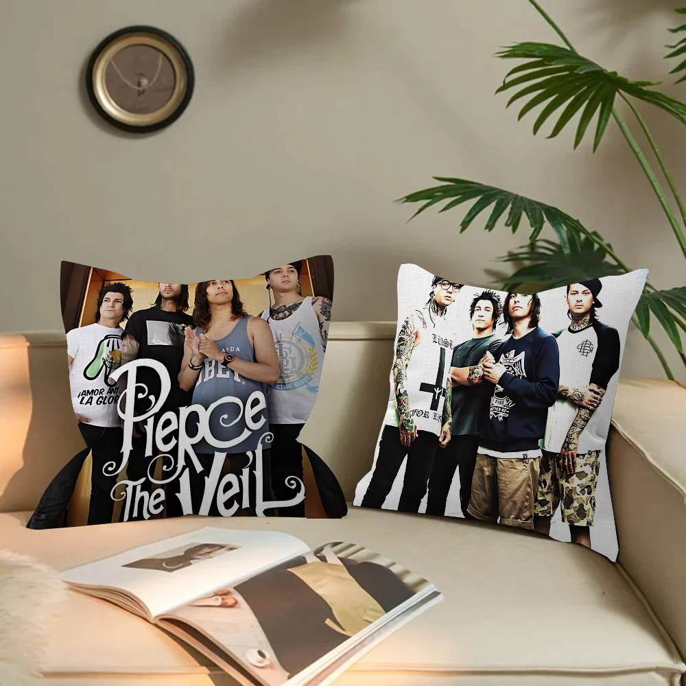 Rock Band P-Pierce The V-Veil Personalized Pillow Cover Kids Bedroom Wild Party Decor Pillowcase Kid Birthday Shower Gift